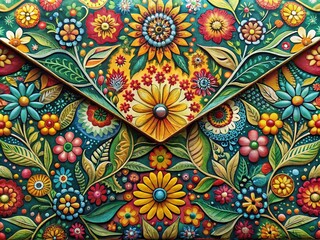 Detailed Close-Up of an Intricate Envelope Texture with Subtle Patterns and Natural Tones