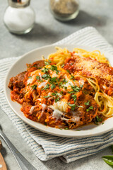 Italian Homemade Eggplant Parmesan Pasta