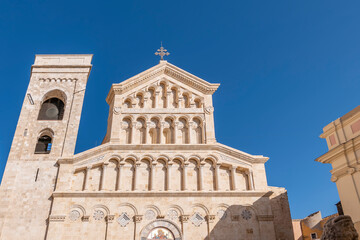 Fototapeta premium The Cathedral of Santa Maria Assunta and Santa Cecilia in Cagliari, Italy