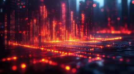 Housing Market Graph Illustrating Financial Growth Trends for Real Estate Analysis