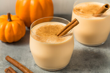 Cold Refreshing Pumpkin Spice Eggnog