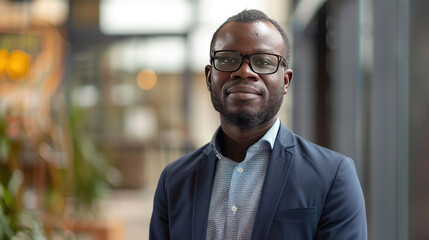 Obraz premium A data scientist helping businesses in emerging markets use data science to optimize operations and improve market access.