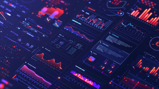 A digital platform displaying the intricate process of collecting, filtering, and analyzing Big Data for actionable insights.