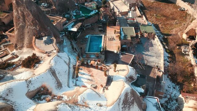 Aerial view of Cappadocia in Turkey