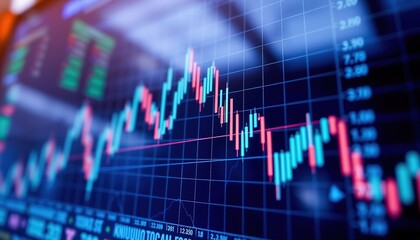 stock market graph. stock market chart. stock market graphs