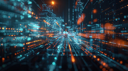 Obraz premium A digital platform offering data science solutions for government agencies, providing real-time insights into public services and infrastructure.