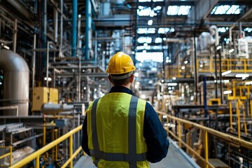 A factory supervisor conducting a walkthrough on the factory floor, checking the progress of different production lines, illustrating the importance of oversight 