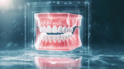 Hightech dental scanner with a sleek, ergonomic design, used for creating digital impressions, dental health, medical innovation
