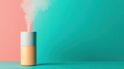 Innovative nebulizer with a sleek, compact design for easy use at home or on the go, medical device, respiratory health