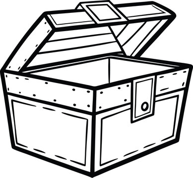 recommend clip art: loot box outline, line art loot box, minimalist loot box, loot box sketch, hand-drawn loot box, loot box vector illustration