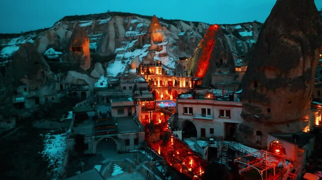 Aerial view of Cappadocia in Turkey