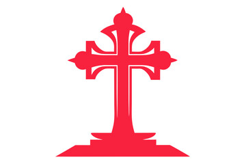 Religion cross icon. line and glyph version, outline, and filled vector sign. Holy cross linear and full pictogram. Symbol, logo illustration. Different style icons set