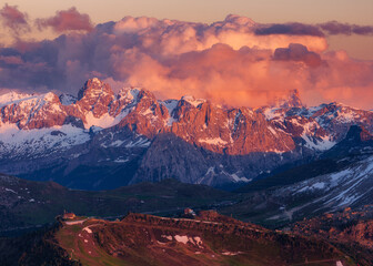Italian Alps during sunrise
