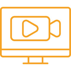 Live Stream Vector Icon Design