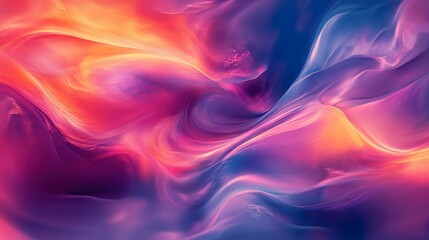 Fototapeta premium Abstract desktop showcasing dynamic vibrant shapes bold color contrasts wallpaper