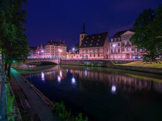 Strasbourg city view  at night