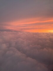 sunset in the clouds