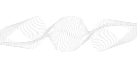 Abstract wavy lines flowing curve gradient color on transparent background. Abstract white background colorful lines. modern wavy stripes on white background isolated.	