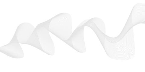 Abstract wavy lines flowing curve gradient color on transparent background. Abstract white background colorful lines. modern wavy stripes on white background isolated.	