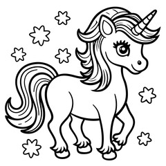 Discover the magic: coloring pages about unicorns for children with bright imaginations!
