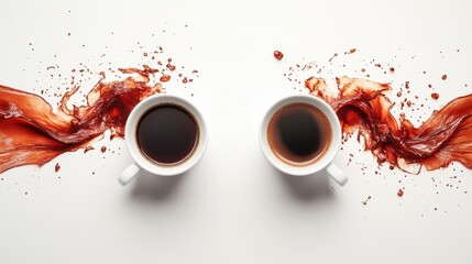 The Coffee Splash Artistic Display