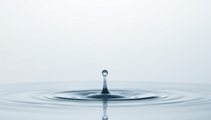 Goutte d'eau minimaliste tombant