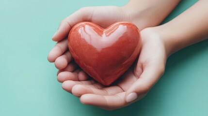 Fototapeta premium The Heart in Gentle Hands