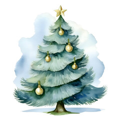 Christmas-themed watercolor clipart hand drawing ideas, 