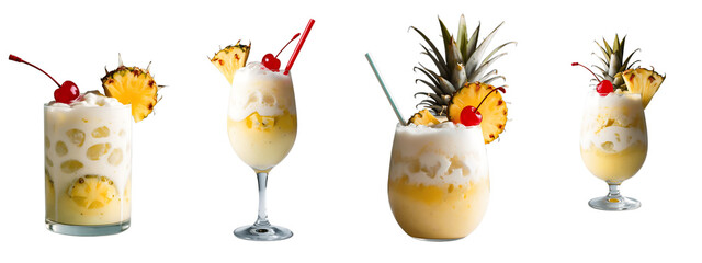 Pina Colada representing Tropical, Creamy, Refreshing, Vacation Vibes, and Celebration