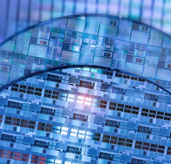 Silicon wafer for manufacturing semiconductor of integrated circuit.