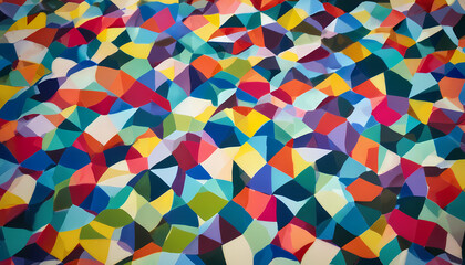 The cover has a bright and dynamic atmosphere, with elements of abstract geometric shapes and energetic colors