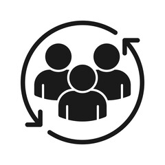 Inclusion icon vector illustration design. Color editable