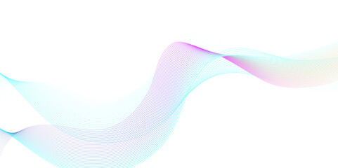 Vector seamless abstract blue technology blend smooth wave lines element swoosh speed sound energy wave lines modern stream digital futuristic tech transparent background.