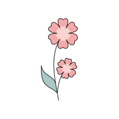 Flat design flower