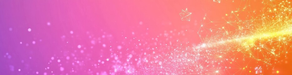 A vibrant gradient background with sparkles and light effects, ideal for digital design.