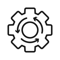 process procedure sign icon vector illustration design.
gear icon. technology icon. workflow icon