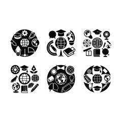 elements-for-the-world-education.eps on white background, instant Digital Download. Illustration for prints on bags, posters