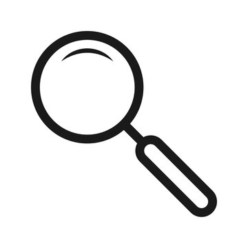 recommend clip art: Search magnifying glass flat icon for apps and websites. Color editable