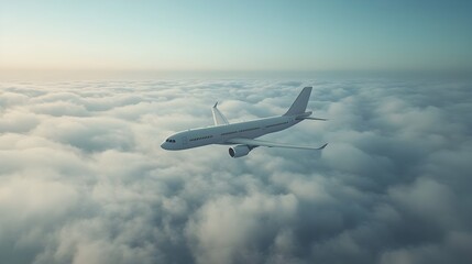 Fototapeta na wymiar Majestic Airborne Adventure Showcasing the Thrill of Travel and
