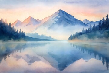 Sunrise over the mountains