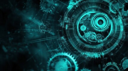 Obraz premium Abstract Gear Background