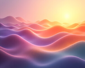 Fototapeta premium purple yellow wave elements abstract background