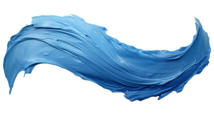 Abstract blue paint stroke, blue wave, blue texture