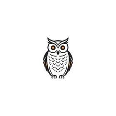 owl logo vector icon