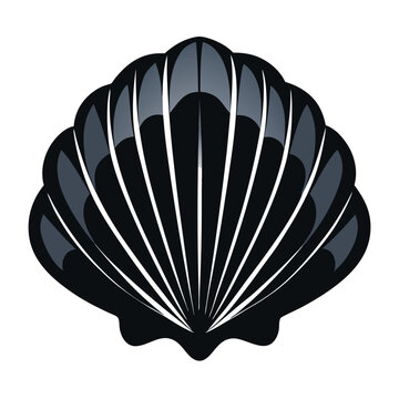 recommend clip art: Seashell vector illustration isolated on a white background