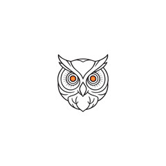 owl logo vector icon