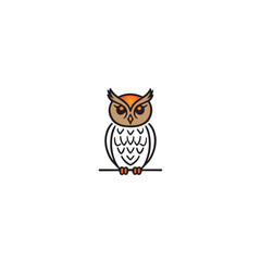owl logo vector icon