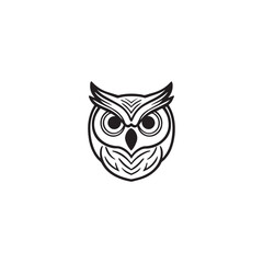 owl logo vector icon