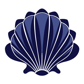 recommend clip art: Seashell vector illustration isolated on a white background