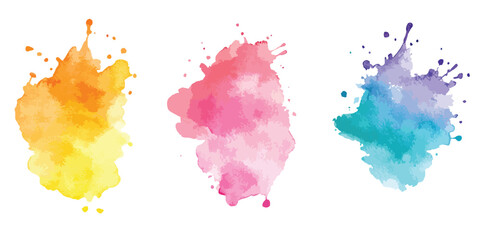 spot stain dot ink stroke pastel dye splash watercolor paint poster purple artistic graphic, Abstract hand drawn watercolor background.